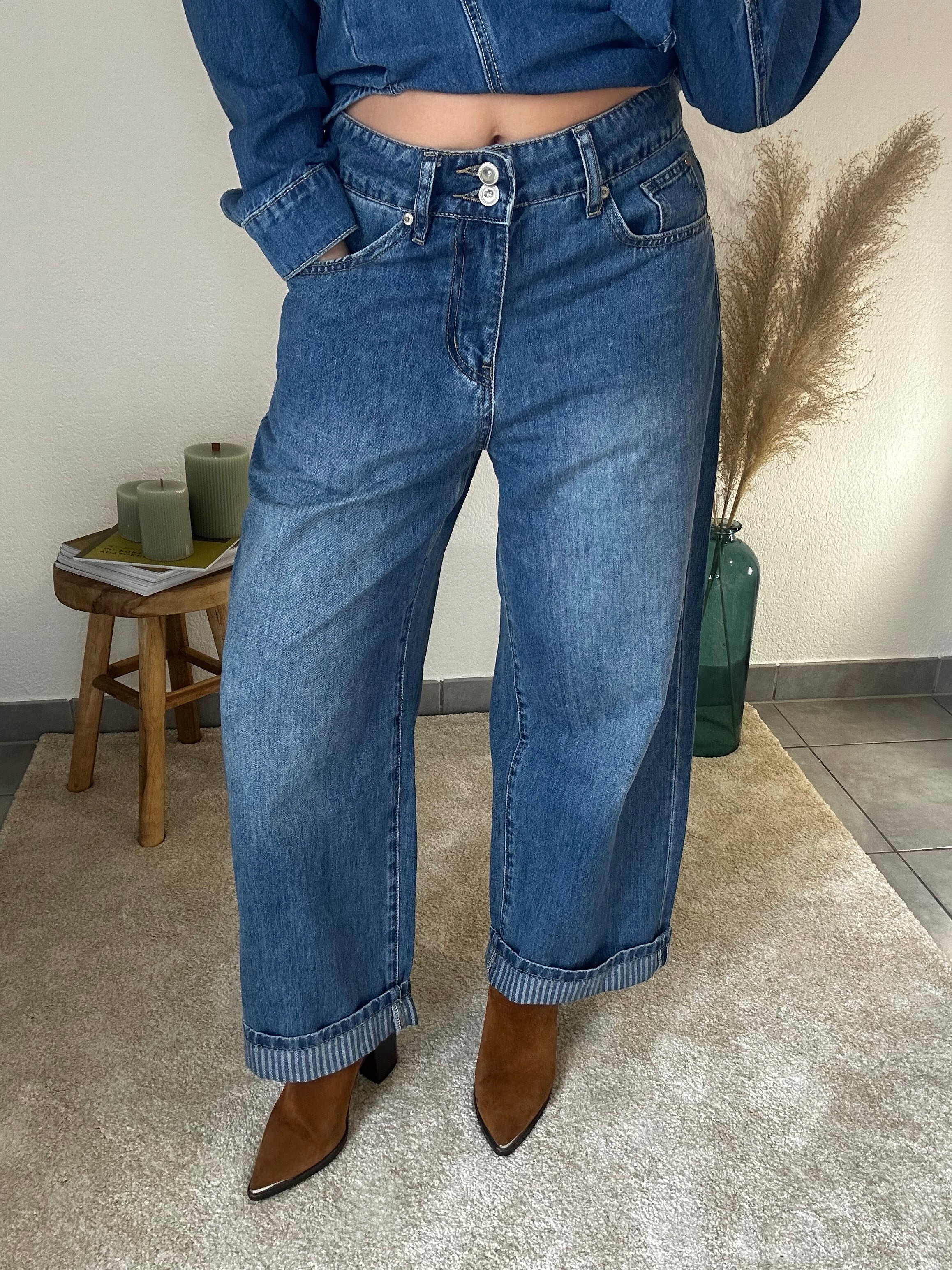 Jean ample Syrine - Bleu