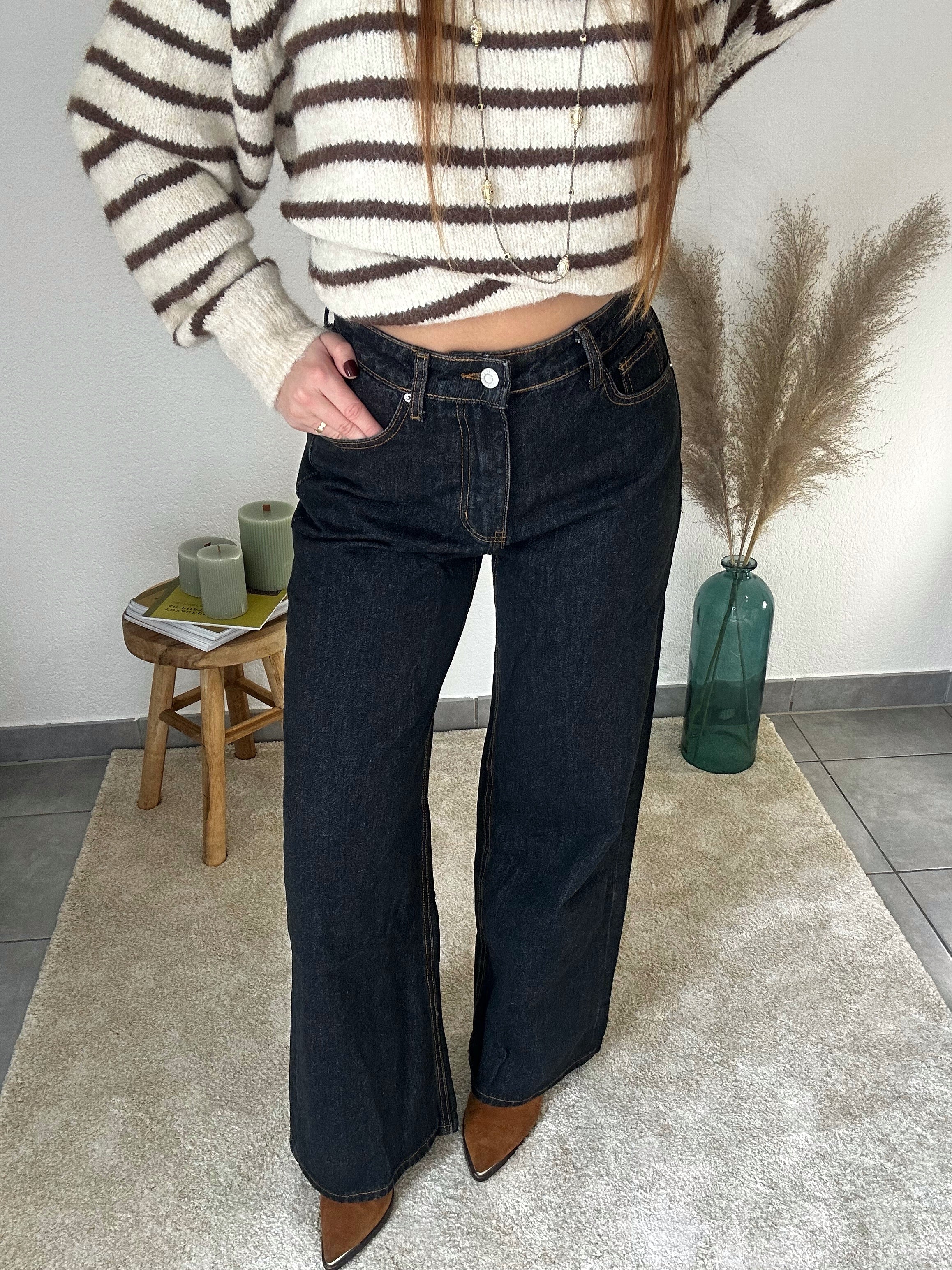 Jean large Cléa - Noir