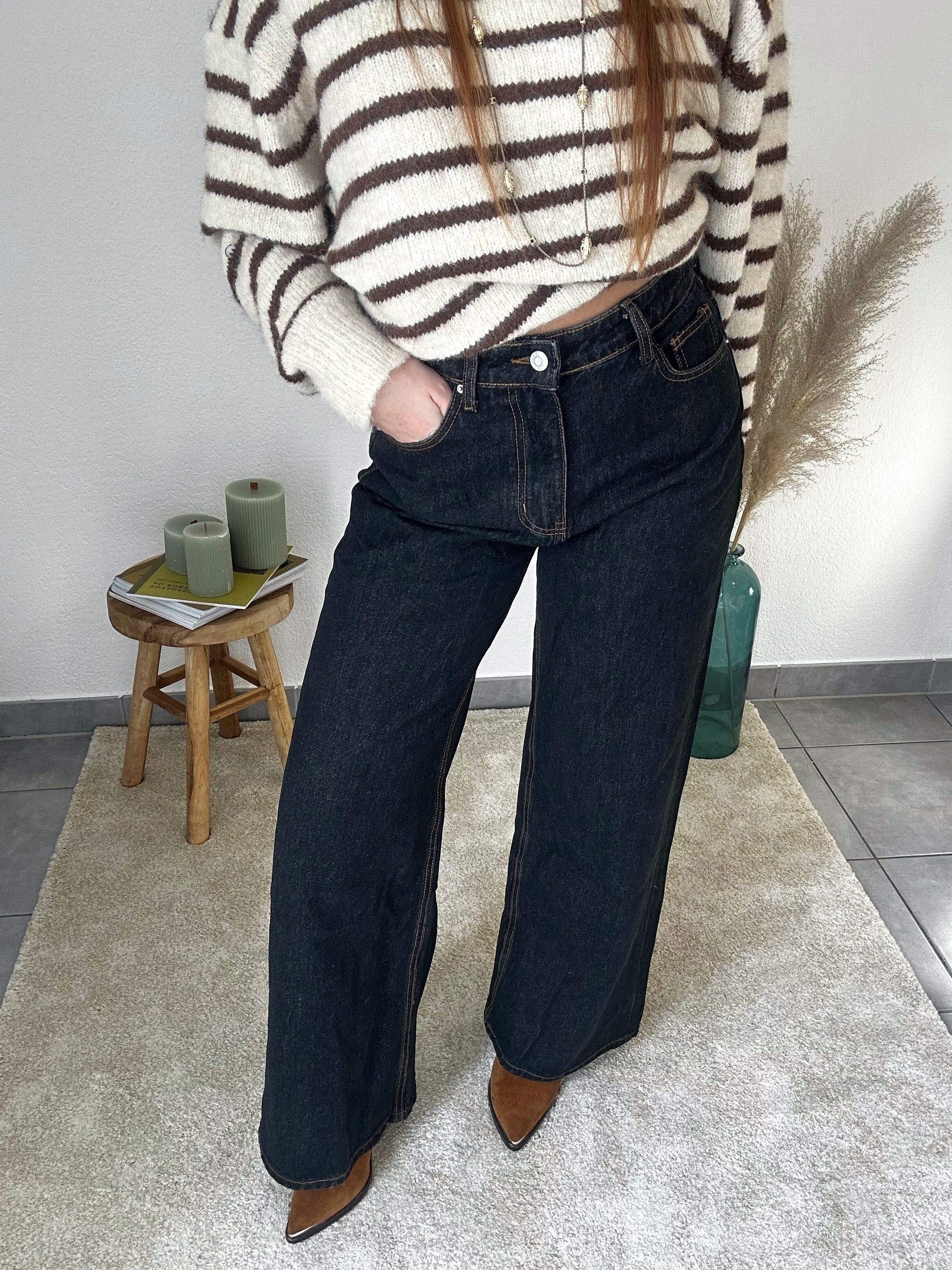 Jean large Cléa - Noir