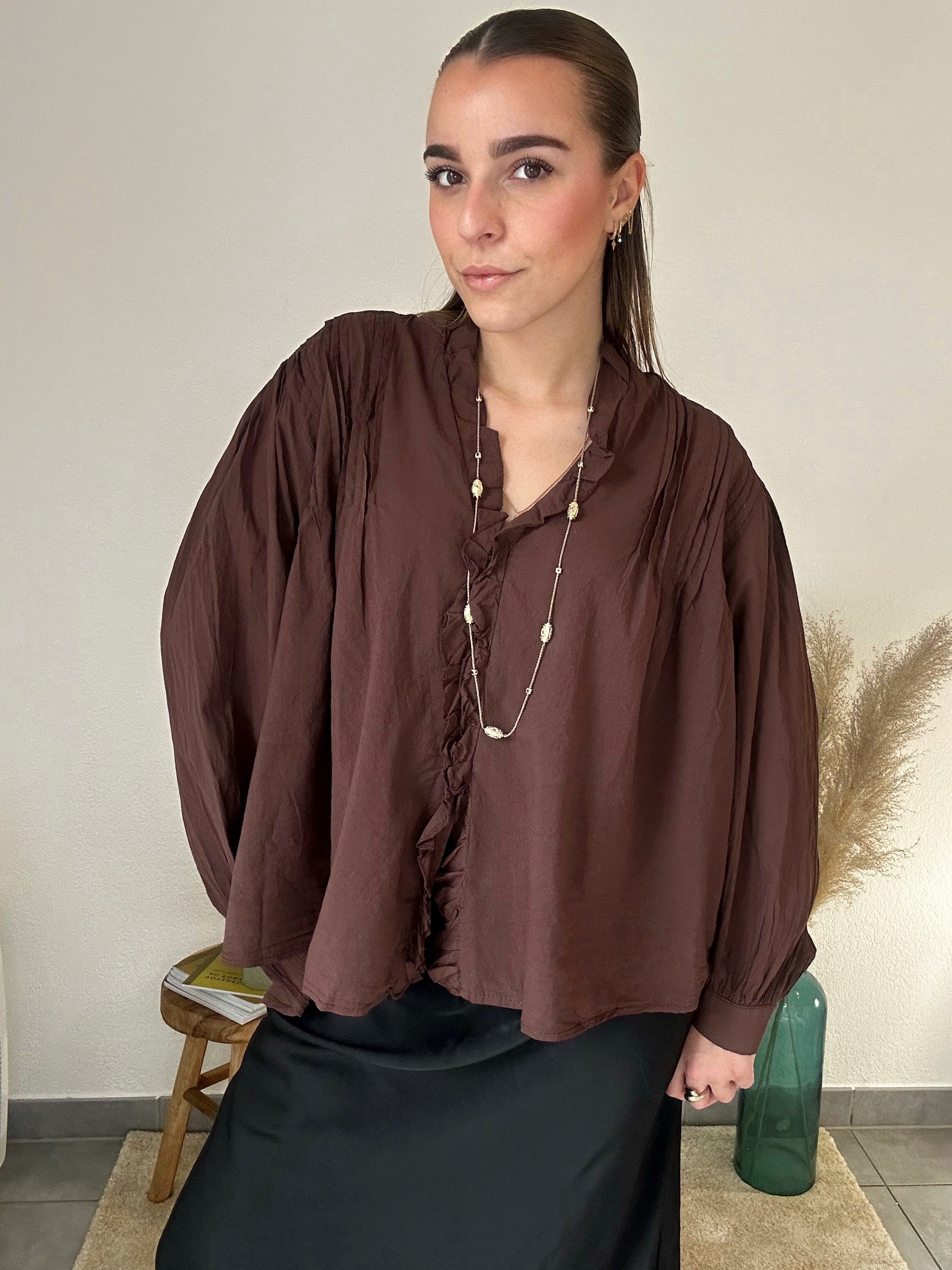 Blouse Illona - Marron