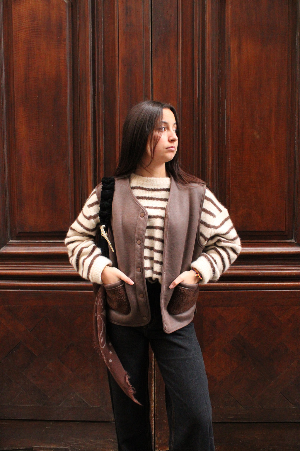 Jean large Cléa - Noir