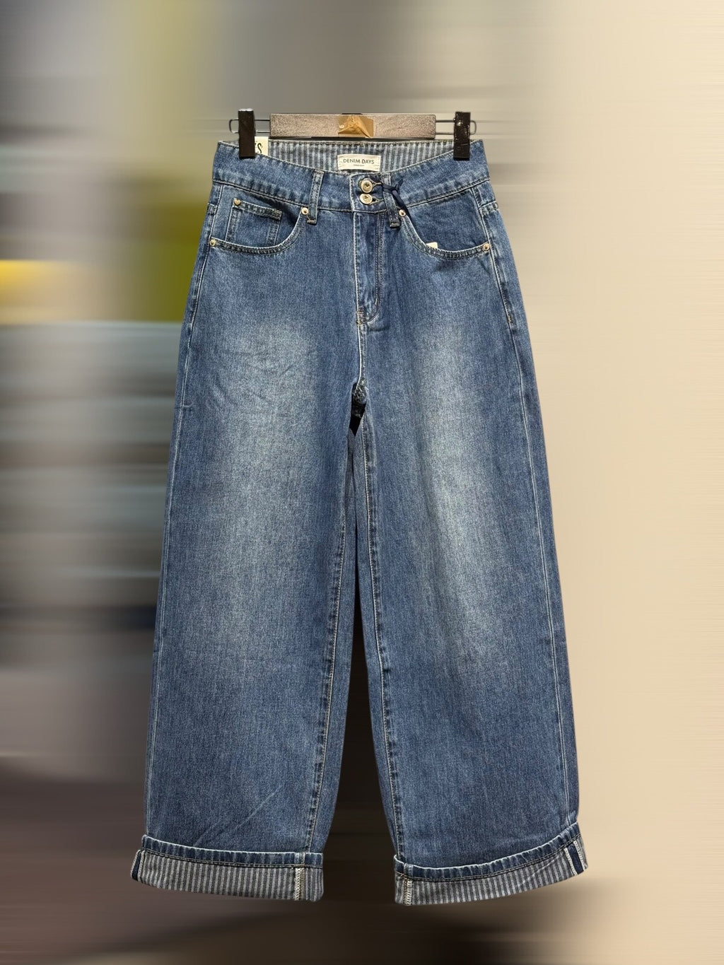 Jean ample Syrine - Bleu